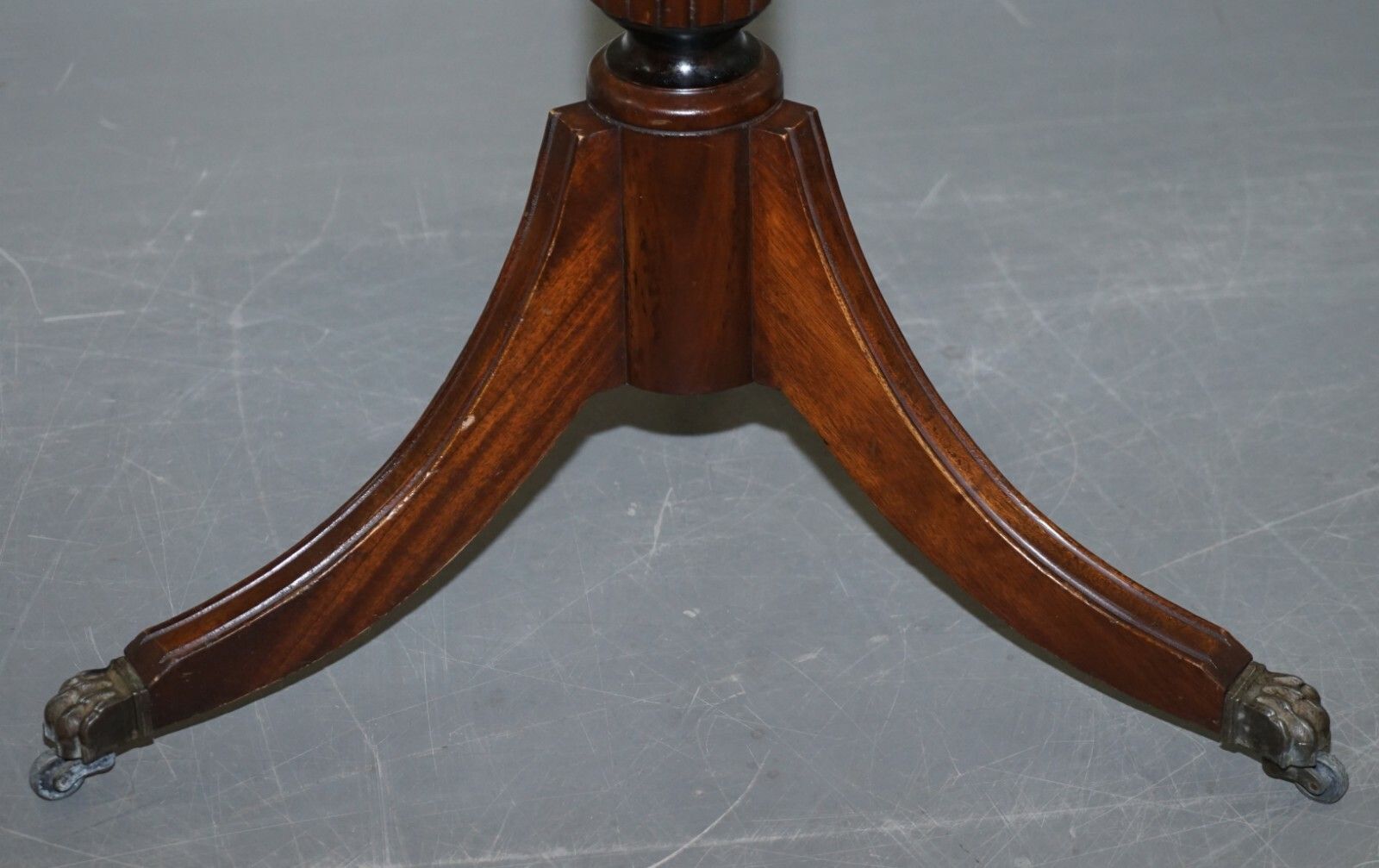 photo for sale Sublime Pair Of Burr Walnut Marquetry Inlay Large Side Tables Lion Paw Castors