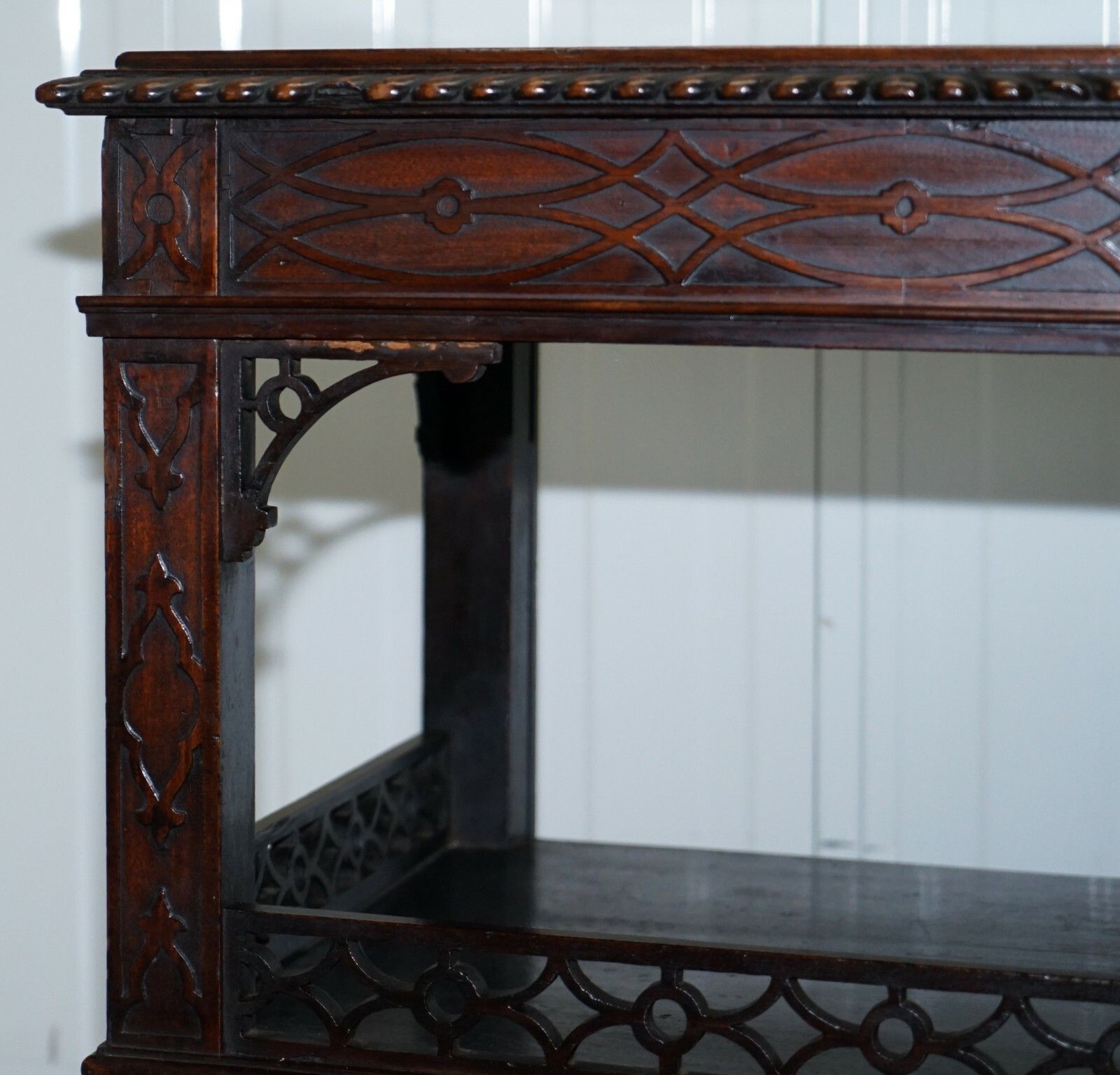 19th Century Thomas Chippendale Fret Work Carved And Pierced Occasional Table photo buy