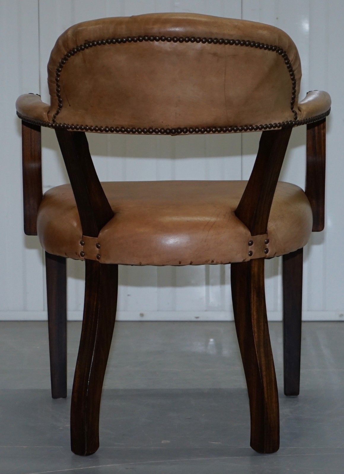 photo furniture Four Rrp £9200 Brown Leather House Of Chesterfield Court Office Dining Chairs