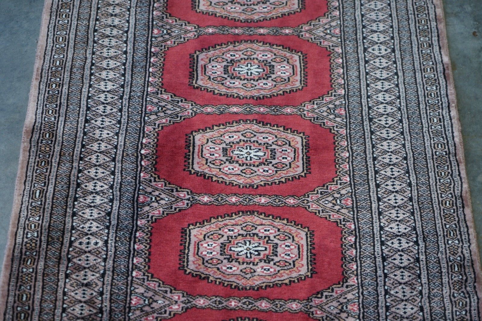 photo for sale Antique 1880 French 316cm X 83cm Geometric Aztek Kilim Runner Hallway Rug Carpet