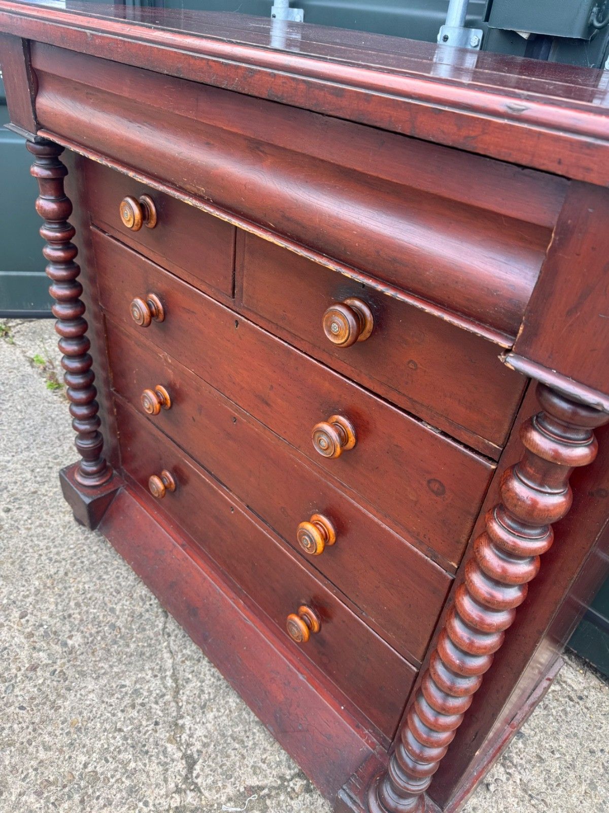 Antique Victorian Mahogany Large Chest Of Drawers photo Furniture