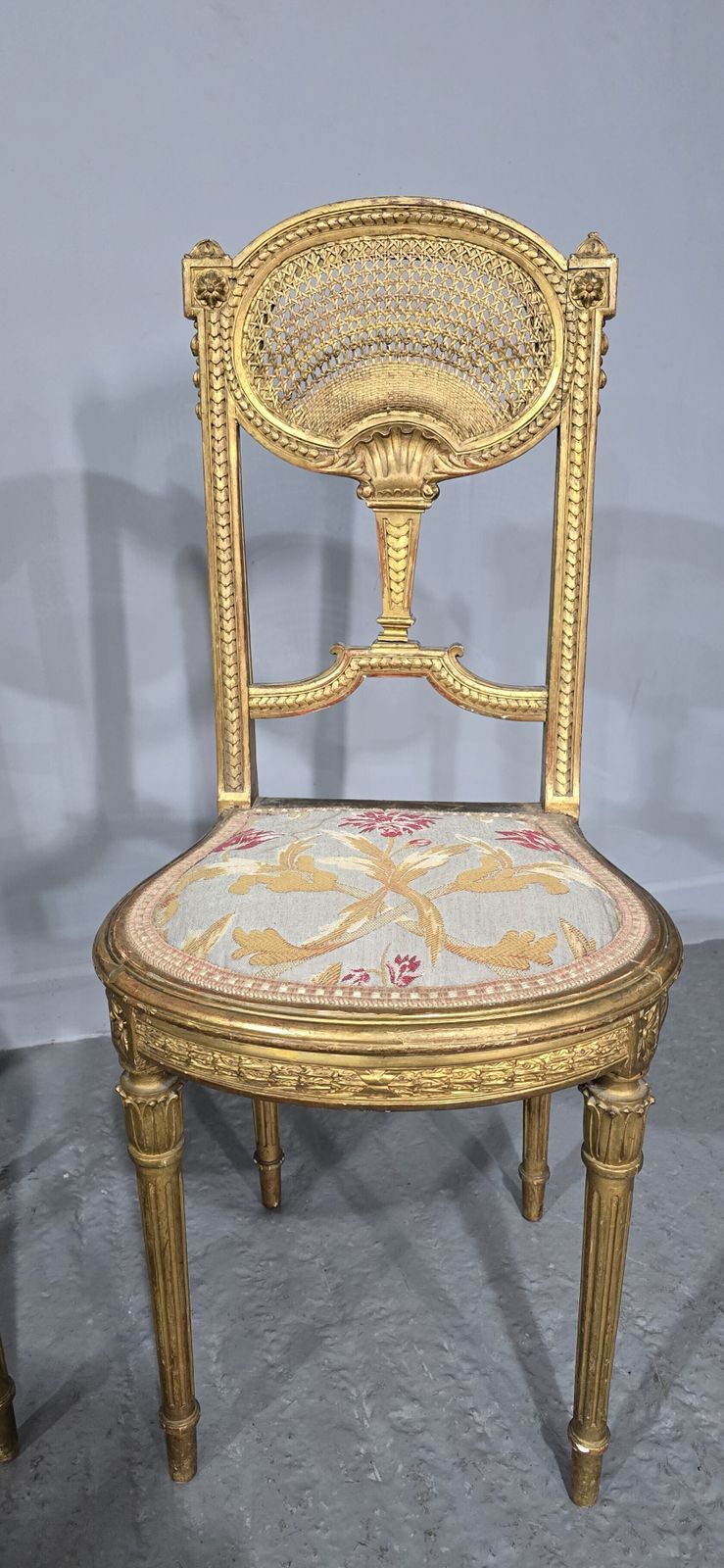 Excellent Pair French Boudoir Chairs photo furniture