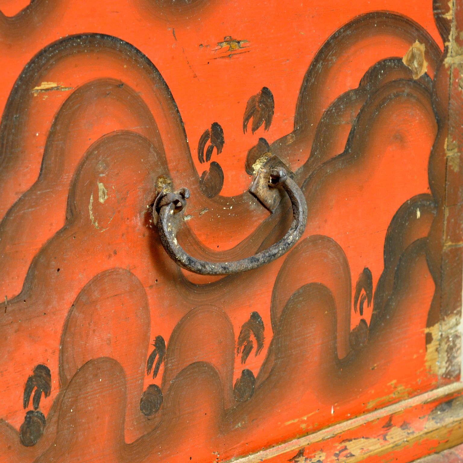 Folk Art Wedding Chest, Circa 1850 photo Furniture