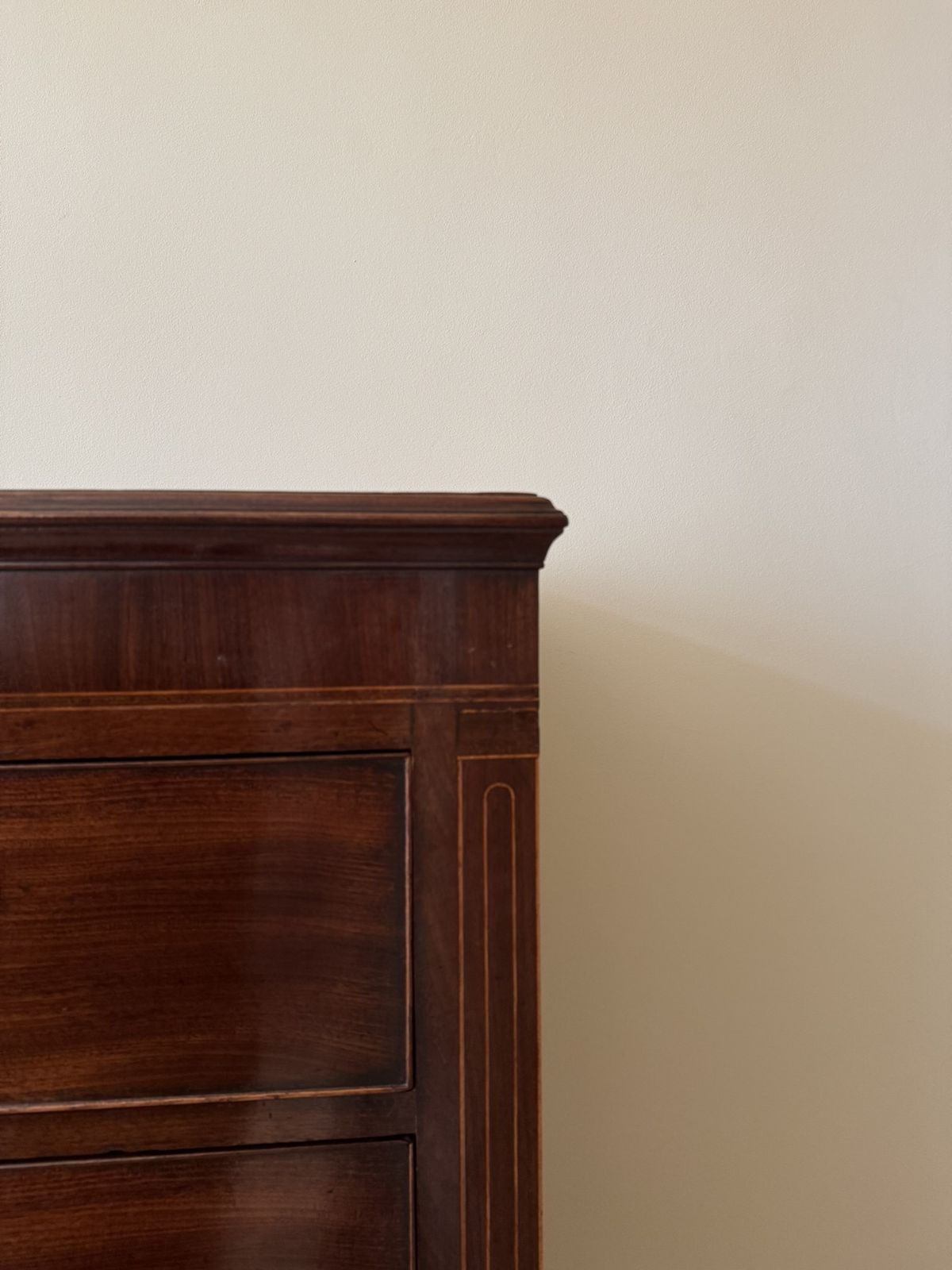George III Mahogany And Boxwood Strung Chest Of Drawers photo furniture