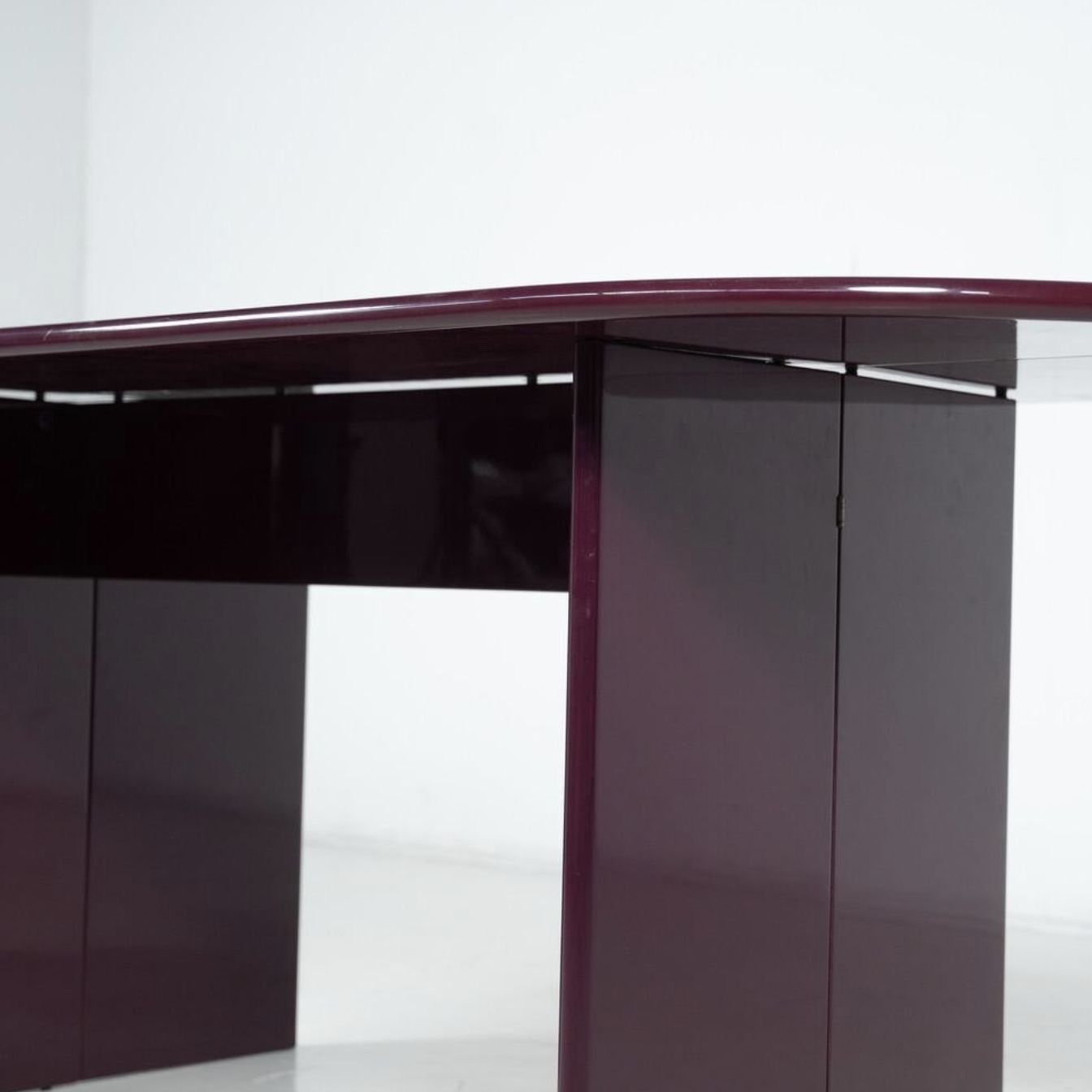 Purple Lacquered Wood “Antella” Console By Kazuhide Takahama For Gavina, 1980s photo for sale