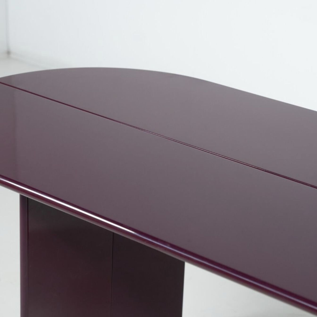 Purple Lacquered Wood “Antella” Console By Kazuhide Takahama For Gavina, 1980s photo Furniture