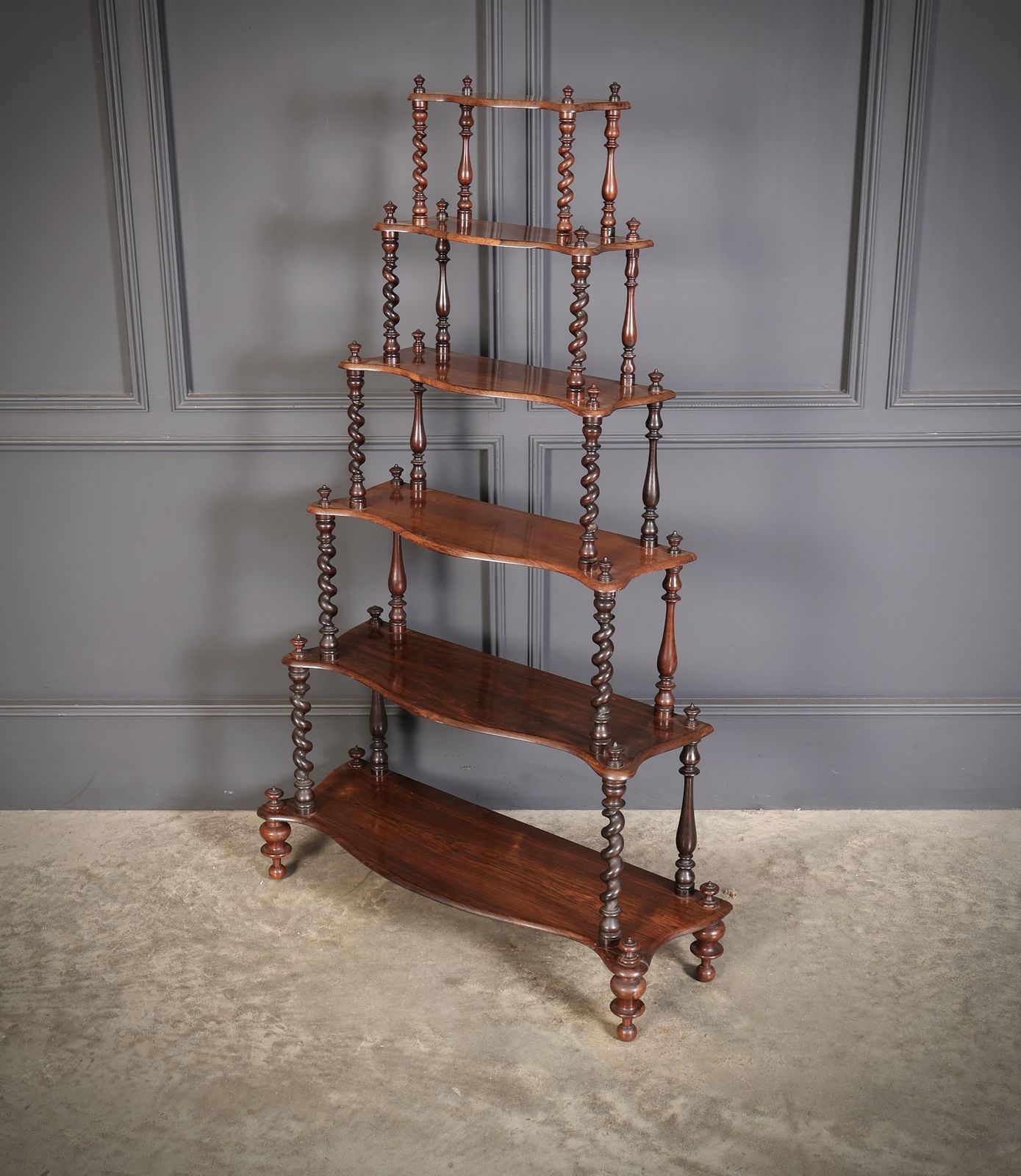 Victorian Rosewood Six Tier Whatnot Stand photo vinterior