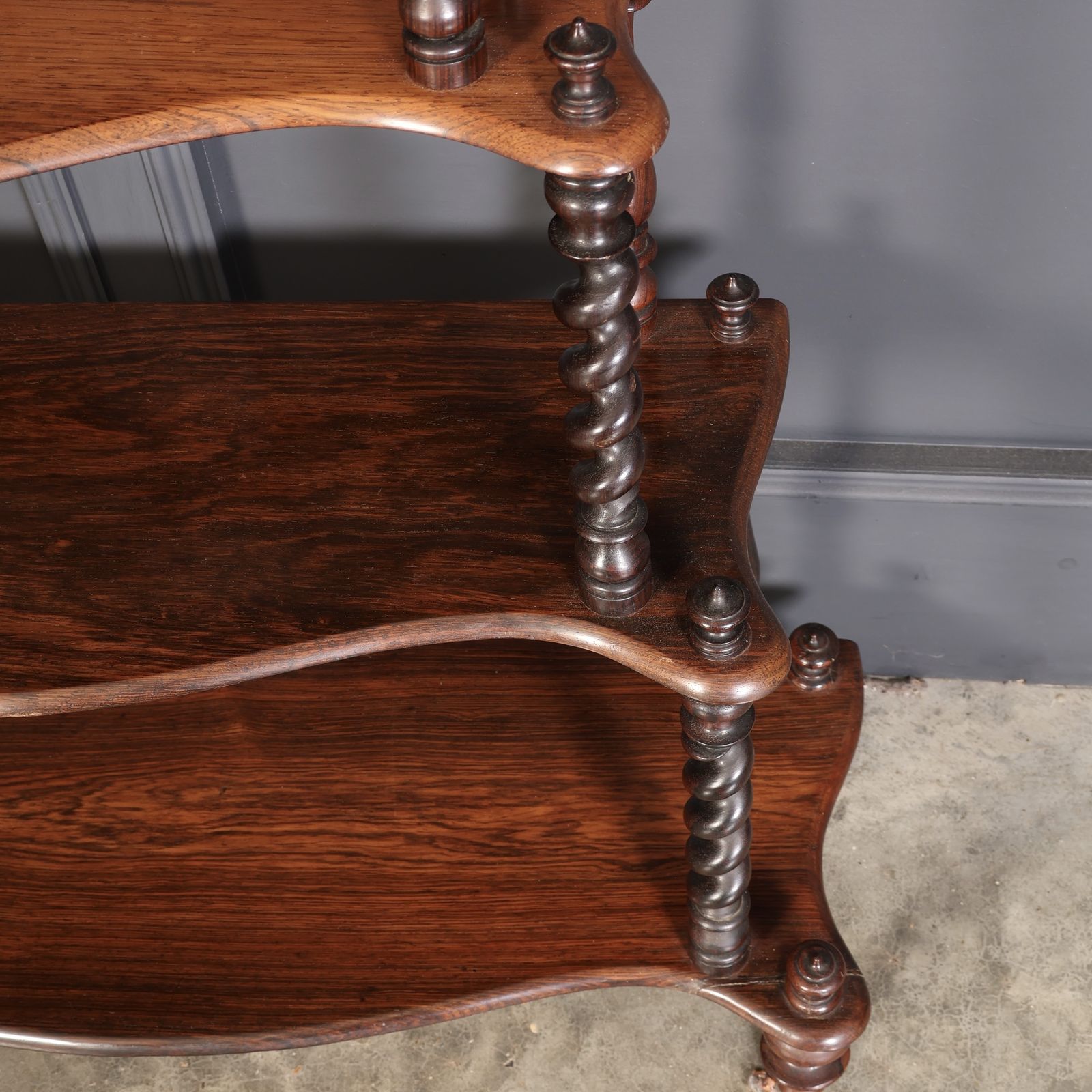 photo for sale Victorian Rosewood Six Tier Whatnot Stand