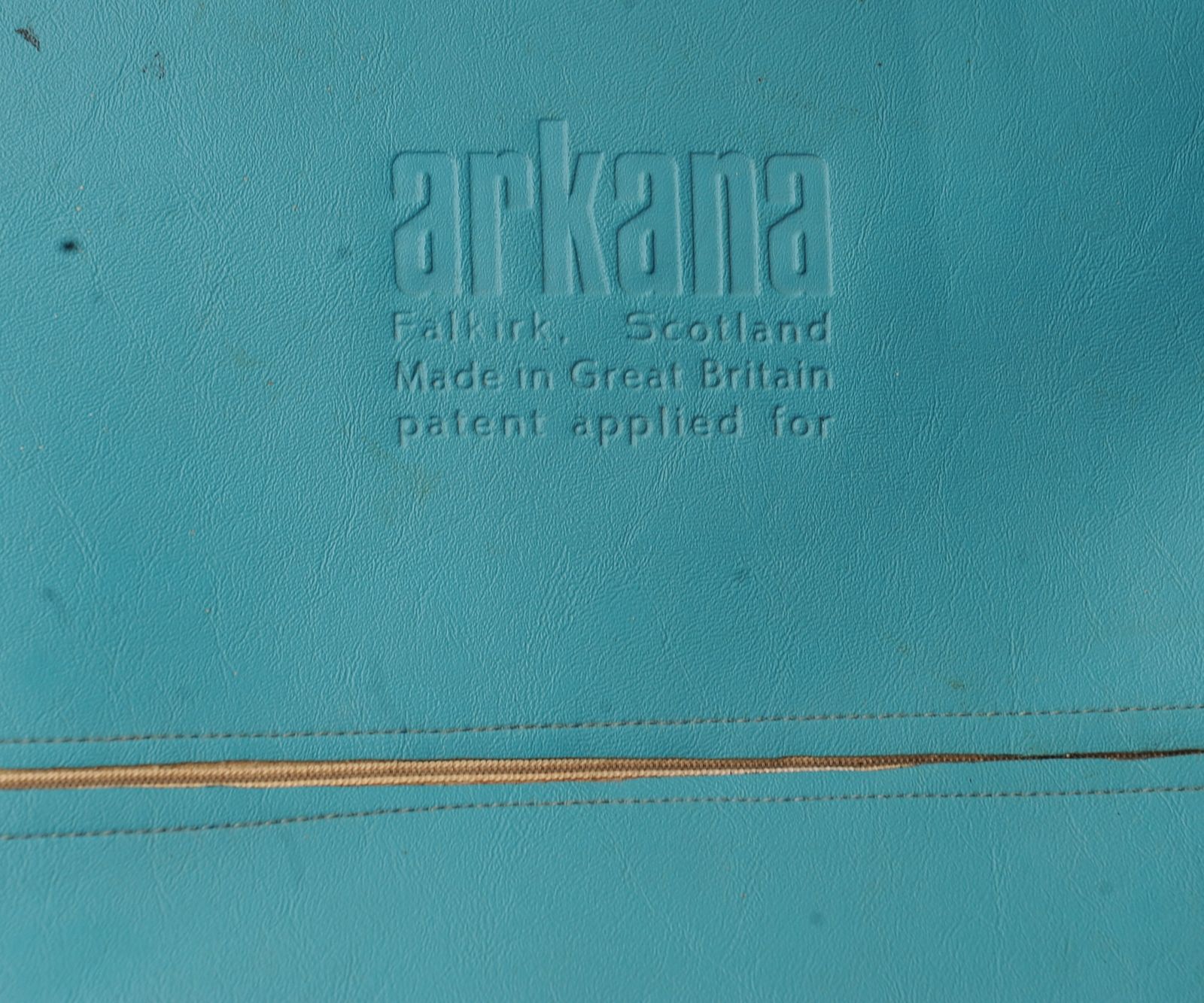 Mid Century Maurice Burke For Arkana Teak & Steel Safari Chair & Matching Footstool In Turquoise Upholstery Made In Falkirk, Scotland 1970's photo furniture