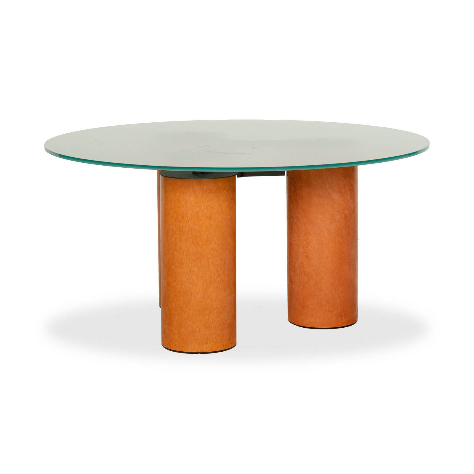 Acerbis Serenissimo Glass Table Round Brown Silver ø 145 Cm photo vinterior