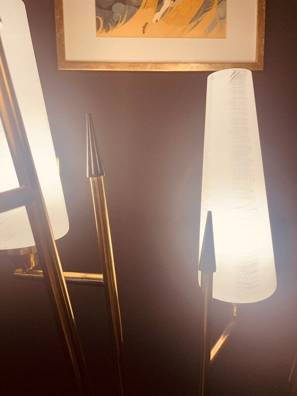 Rare Floor Lamp By Maison Lunel, France photo for sale