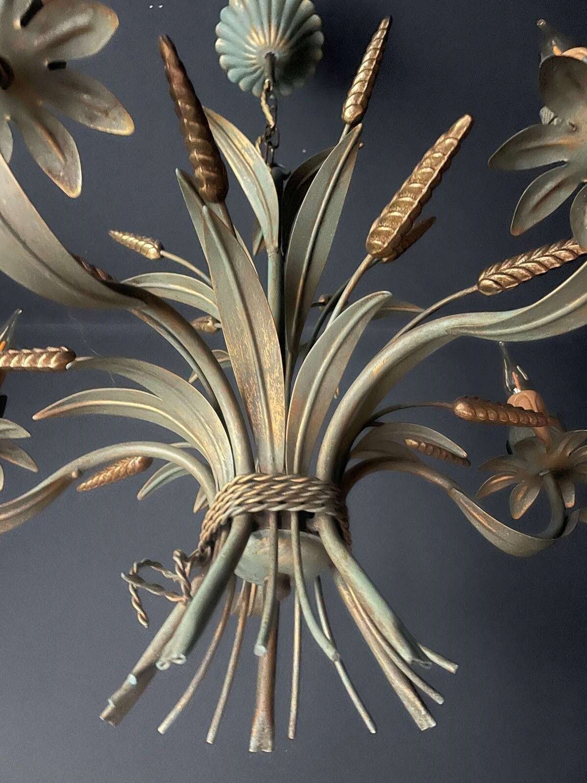 Pair Of French Wheatsheaf Chandeliers photo for sale