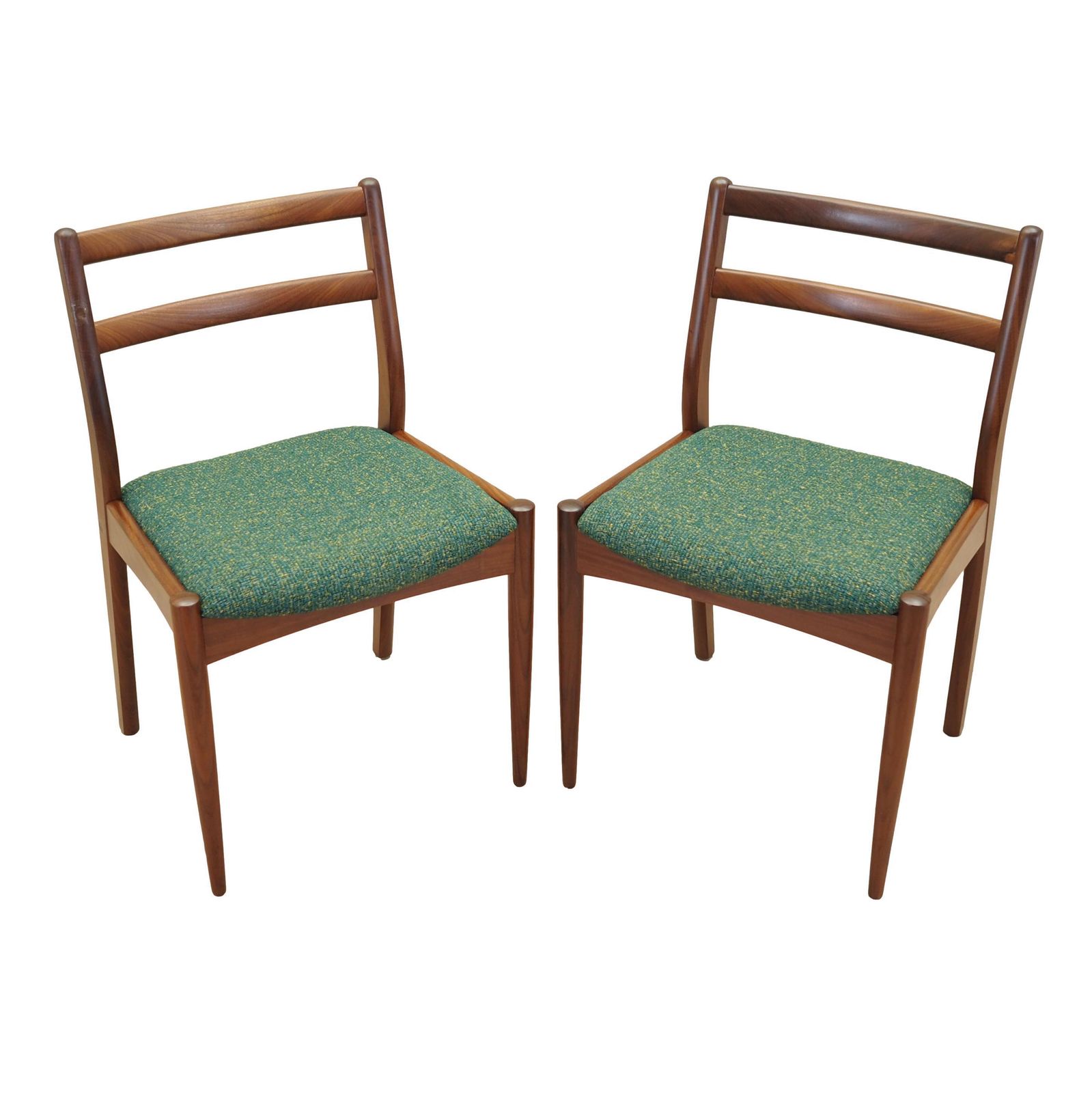 Set Of Two Teak Chairs, Danish Design, 1970s, Production: Denmark