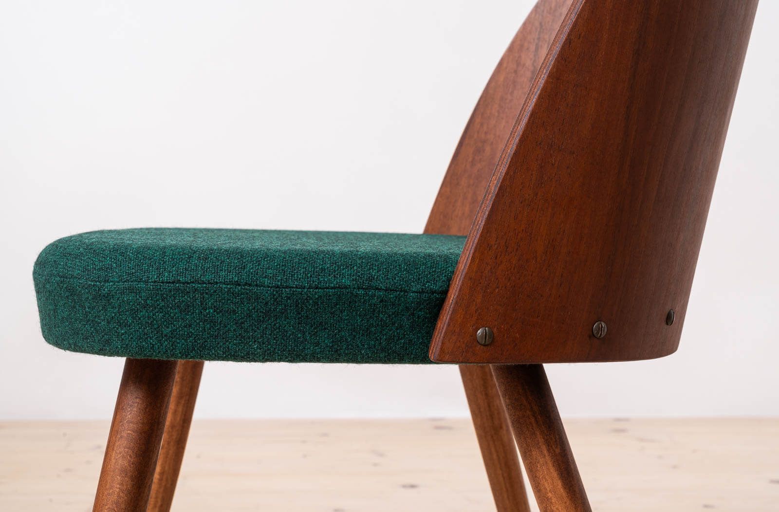 Furniture Set Of 10 Mid Century Dining Chairs By A. šuman, 1960s, Customizable Upholstery Available photo
