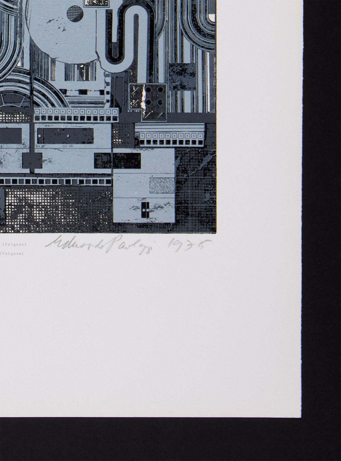 Eduardo Paolozzi From Early Italian Poets  (1975) photo for sale