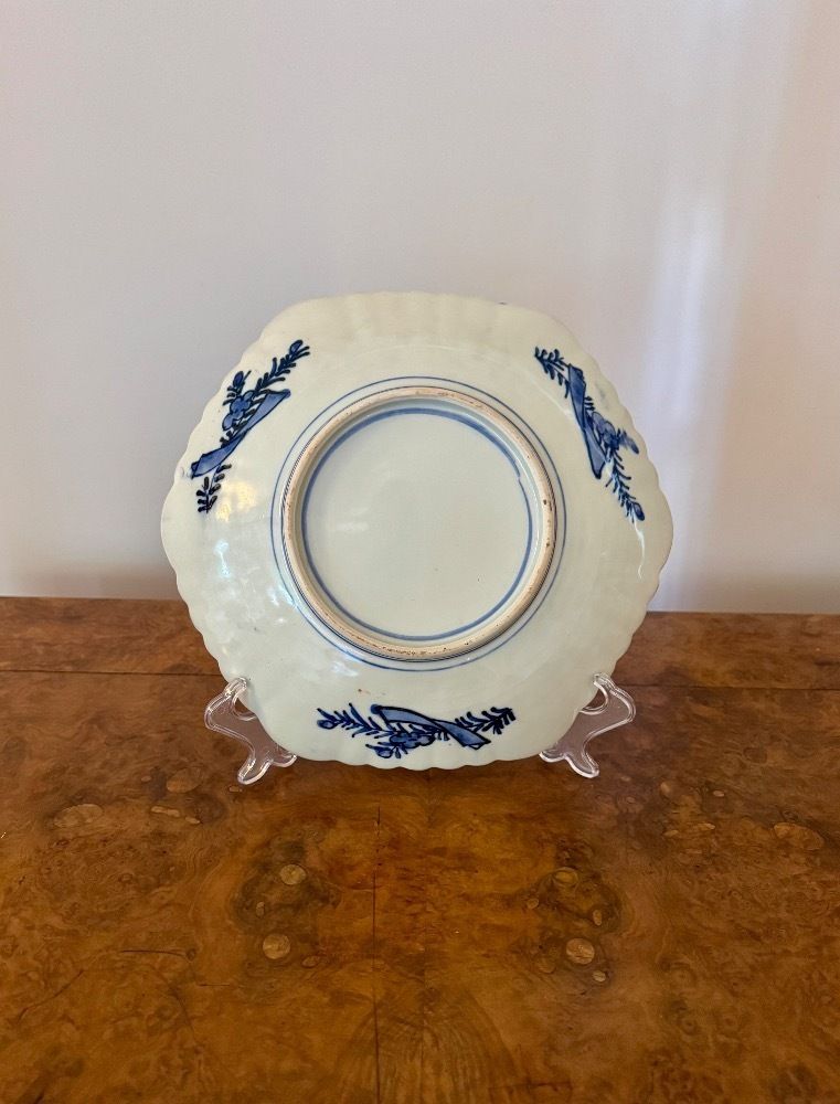 Unusual Shaped Quality Antique Japanese Imari Plate photo furniture
