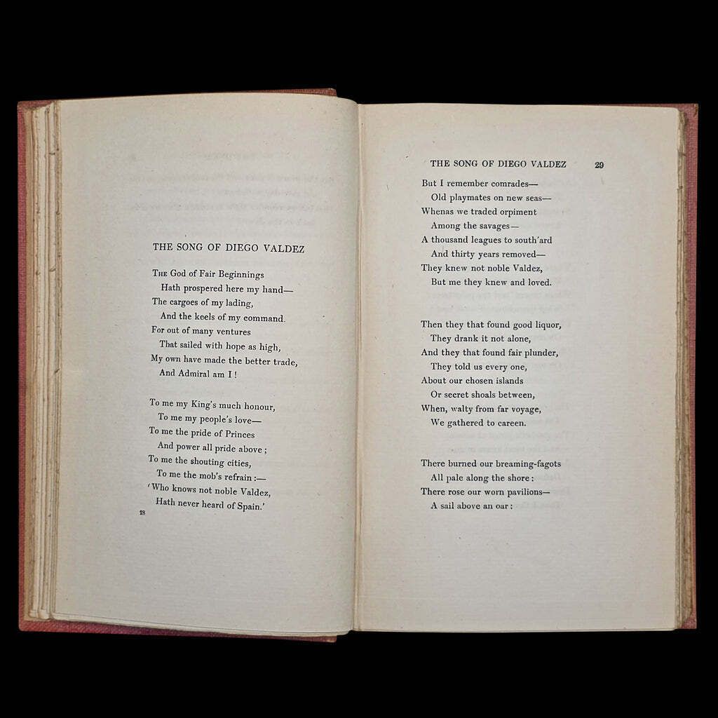 Antique Poetry Book, The Five Nations, Rudyard Kipling, Poems, Literary Classic photo vinterior