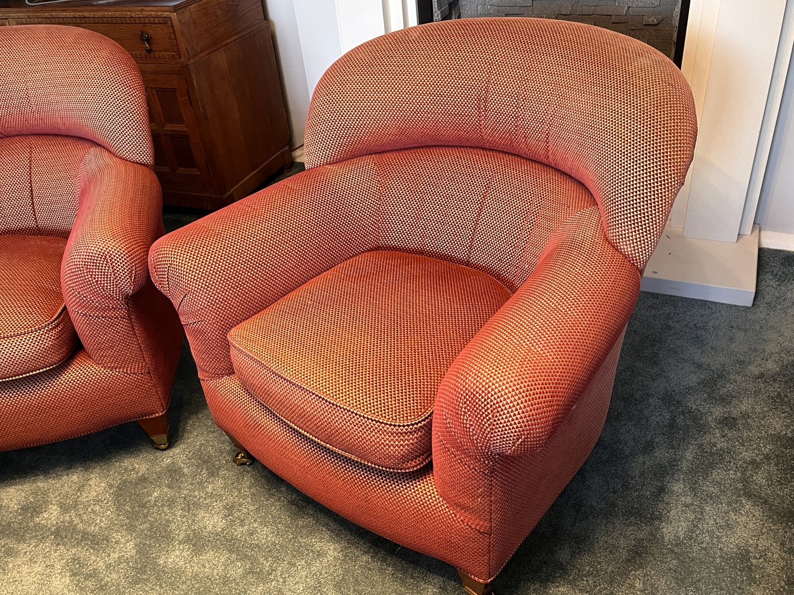 Pair Of Delightful Bucket Armchairs