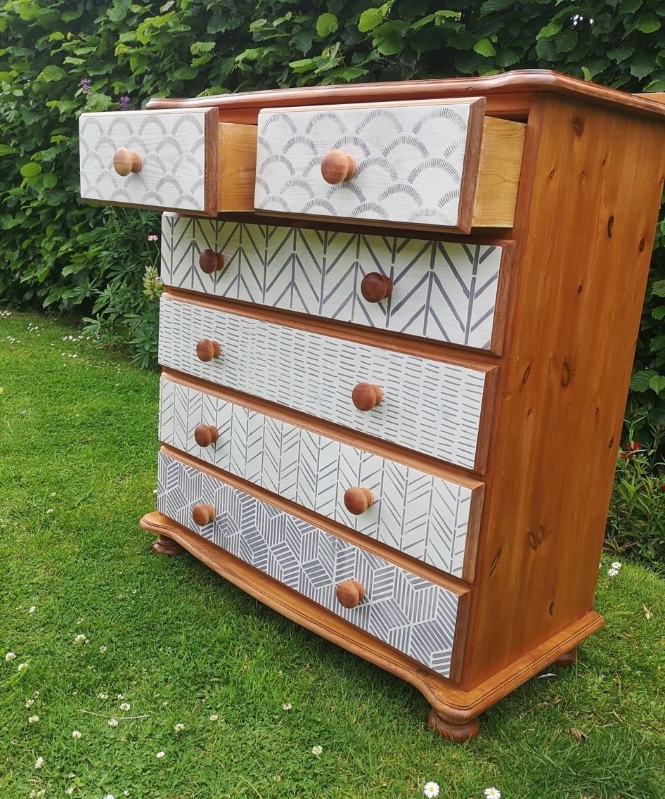 2 Over 4 Pine Chest Of Drawers photo Furniture