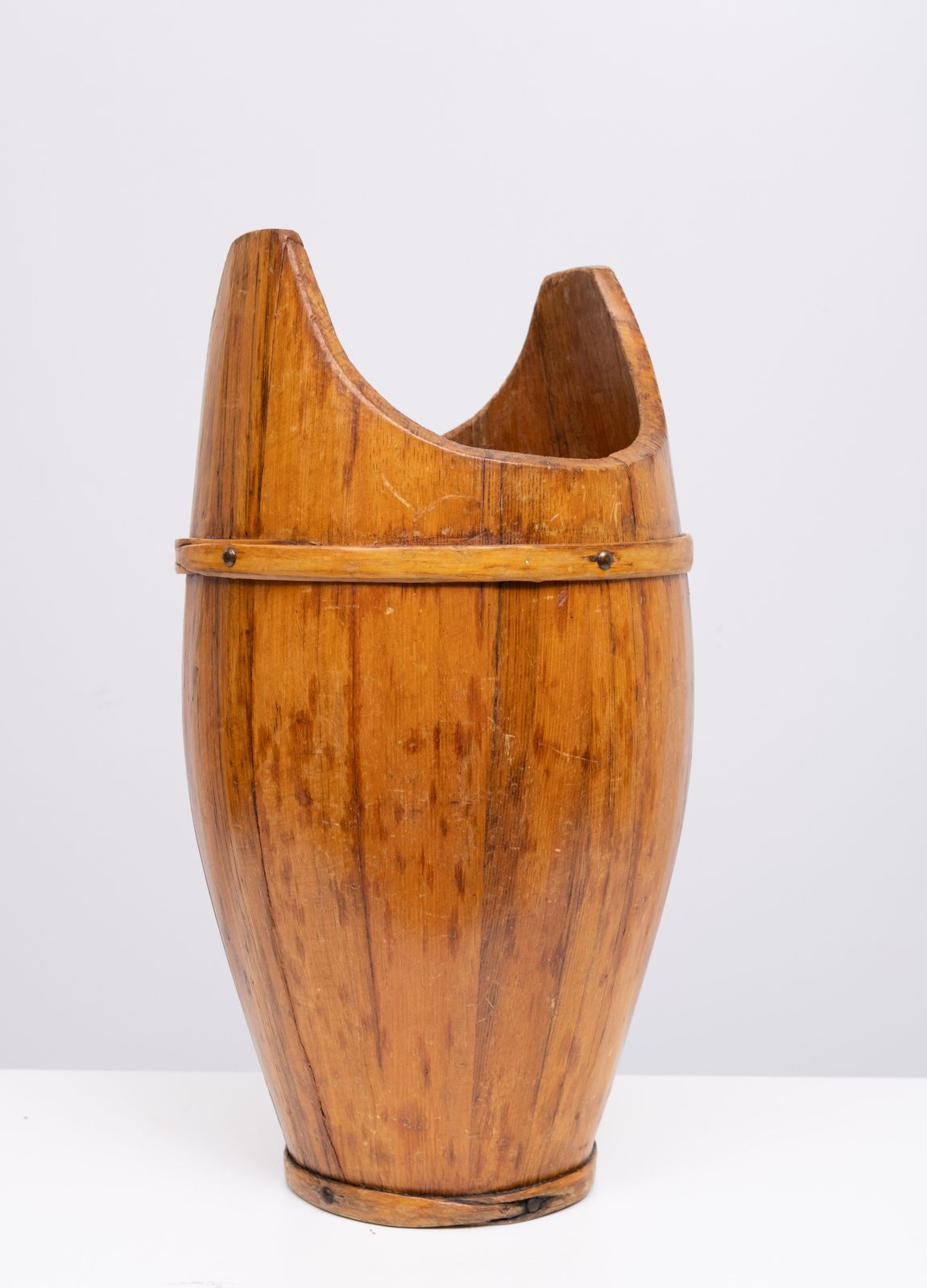 Curved Wooden Umbrella Stand 1960s France photo furniture