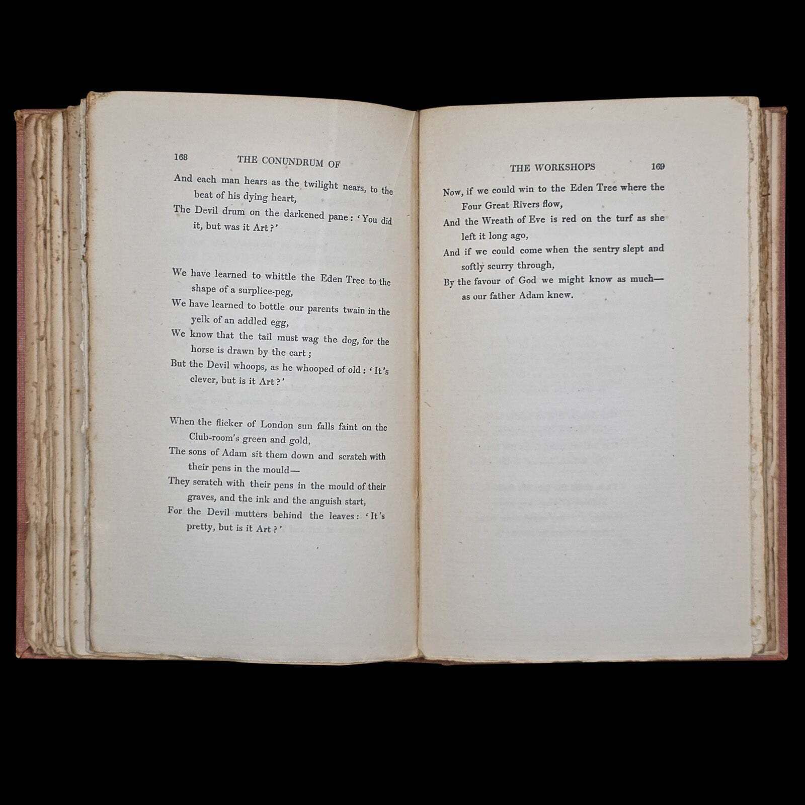 photo for sale Antique Poetry Book, Barrack Room Ballads, Rudyard Kipling, Literary Classic