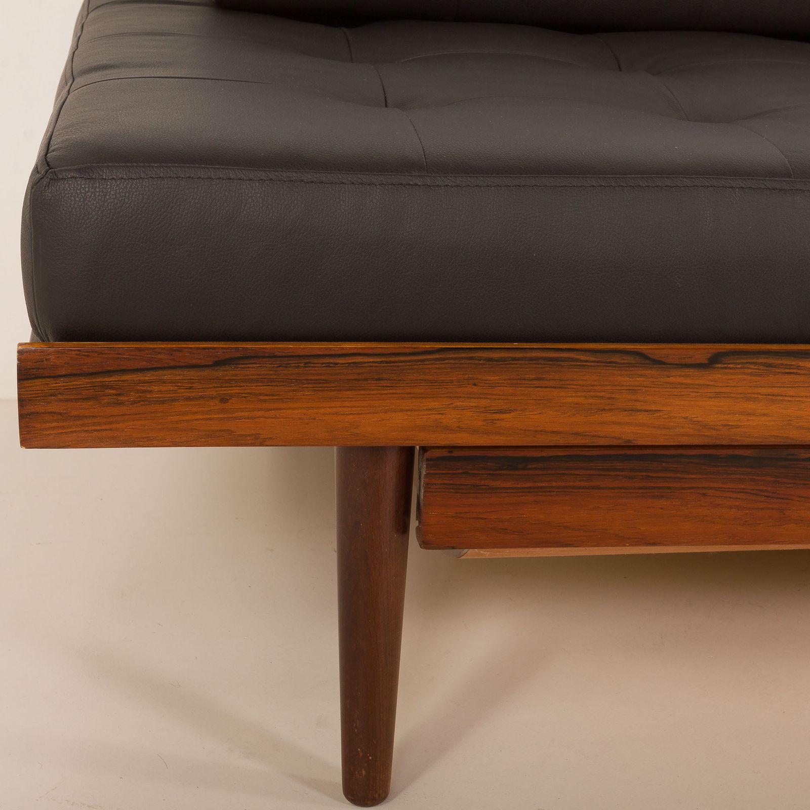 Furniture Danish Mid Century Rosewood Daybed With Hidden Duvet Compartment And Loose Cushions, 1960s photo