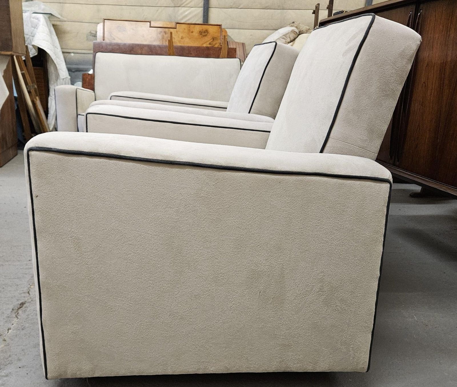 Pair Of Art Deco Reclining Armchairs photo vintage