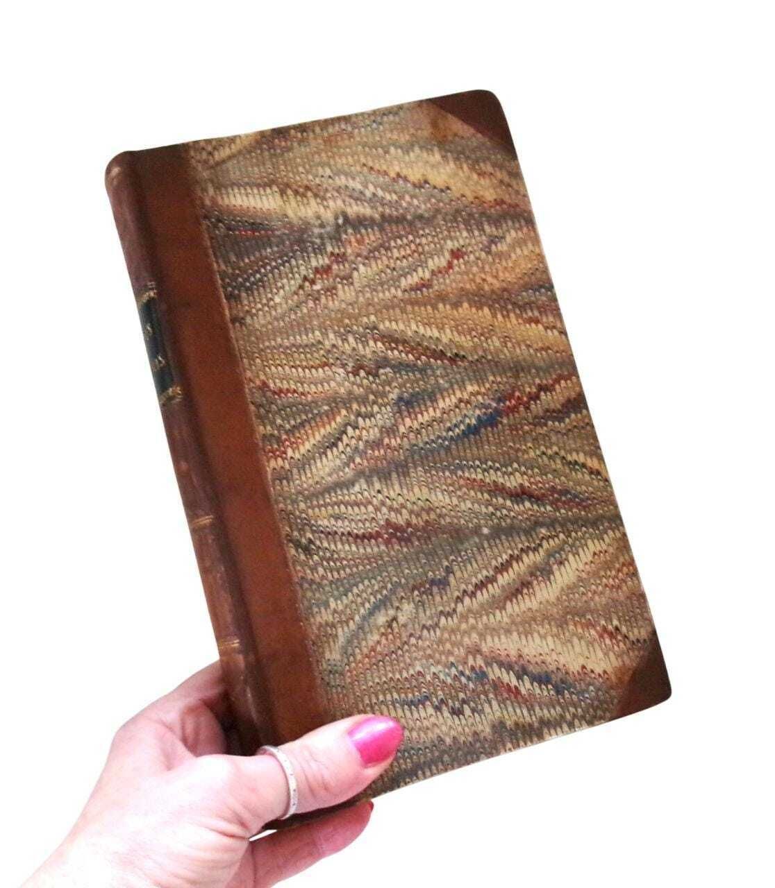 1820 Joseph Spence Anecdotes Of Books And Men, Samuel Weller Singer, First Edition Half Leather, Alexander Pope, Georgian Antique Decorative