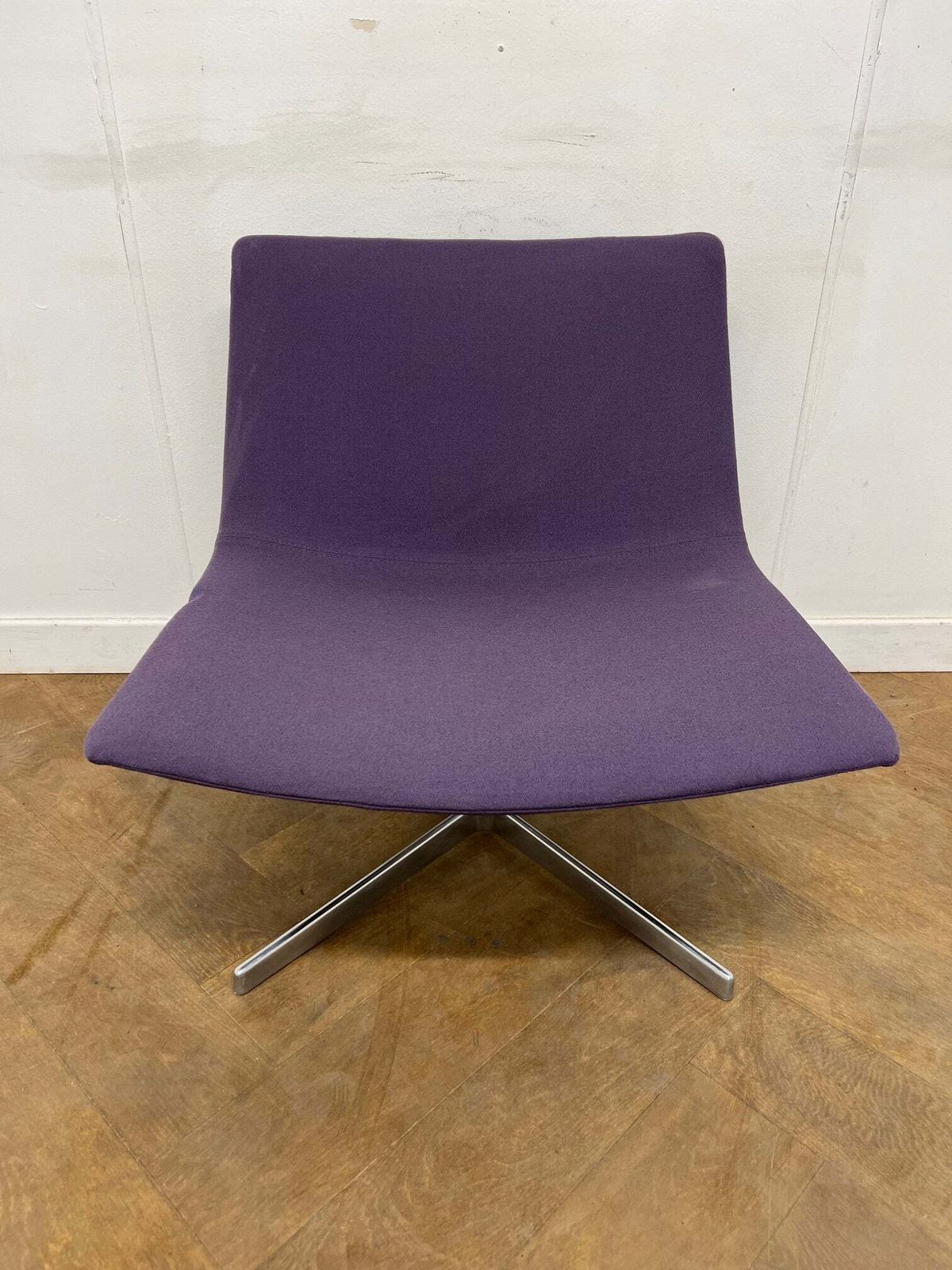 Used Arper Catifa 80 Chair In Purple Cloth photo Furniture
