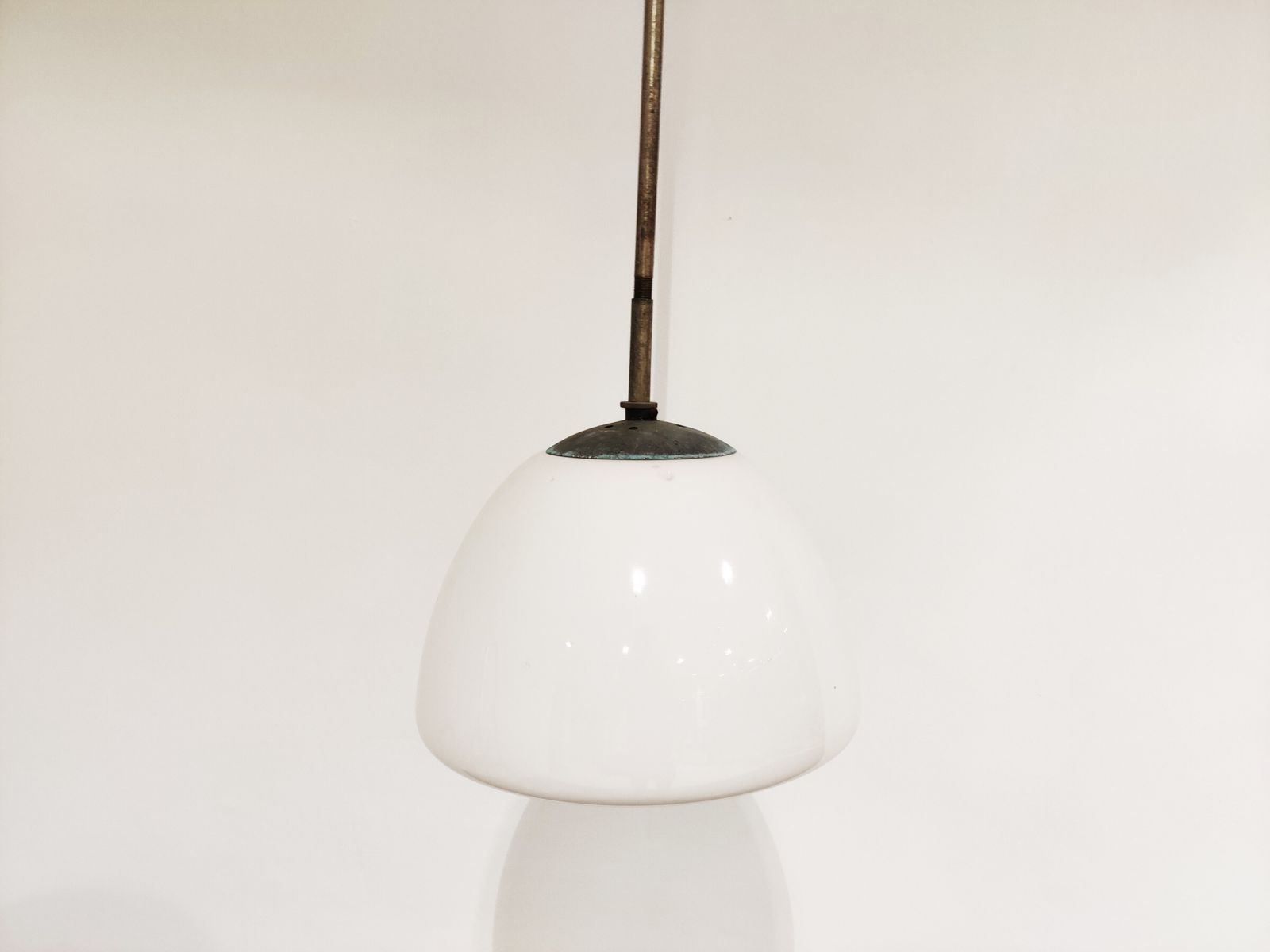 Antique Opaline Pendant Lights, 1930s photo buy