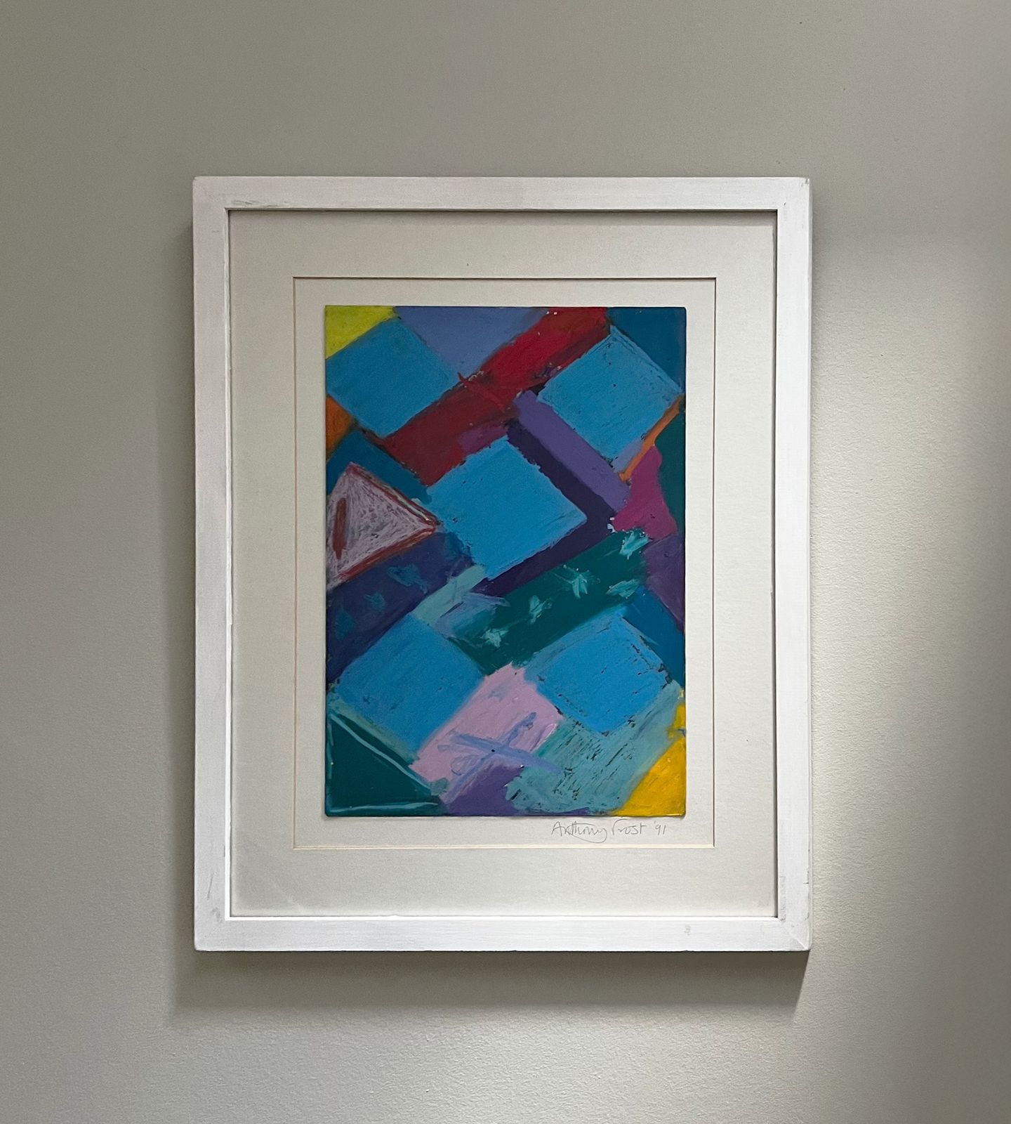 Anthony Frost Five Of Diamonds Original Pastel photo furniture