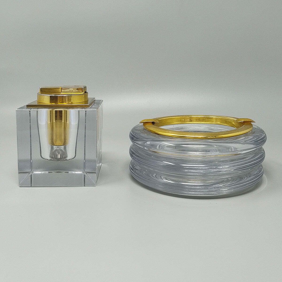 1970s Stunning Smoking Set By Antonio Imperatore In Murano Glass. photo furniture