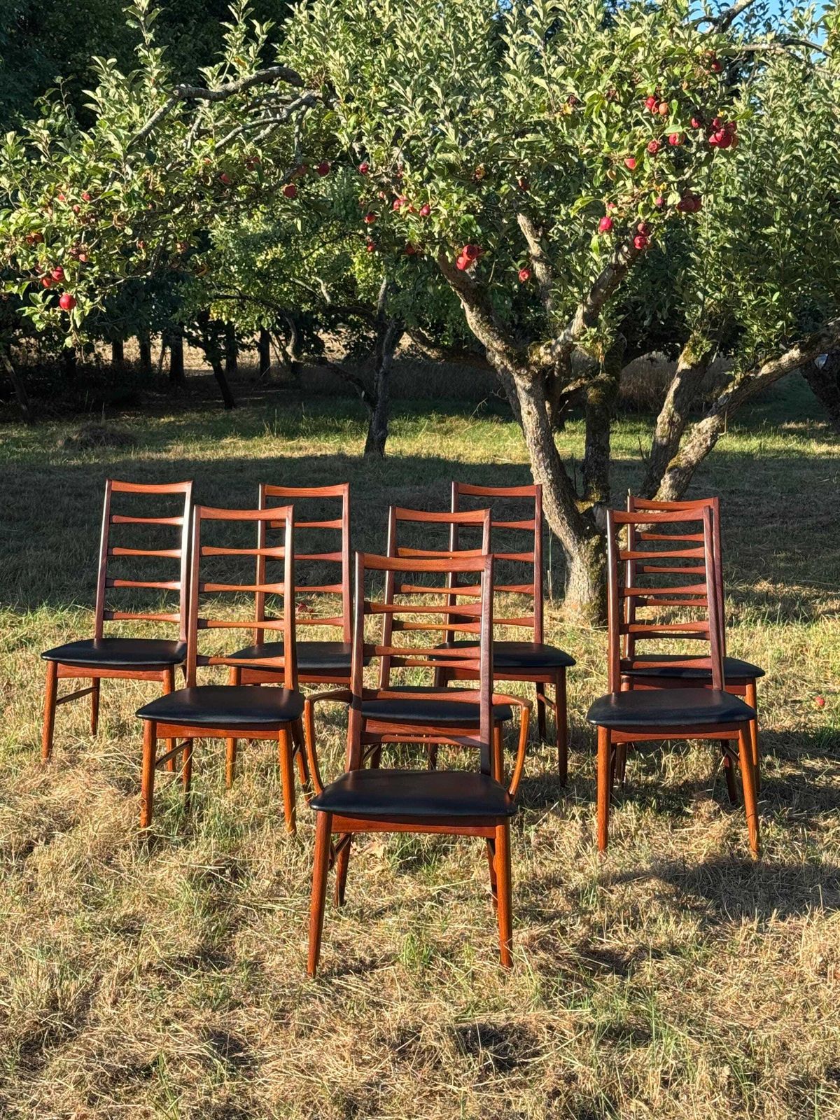 Mid Century Teak Dining Chairs By  Niels Koefoed Denmark 1960 Set Of 8 photo furniture