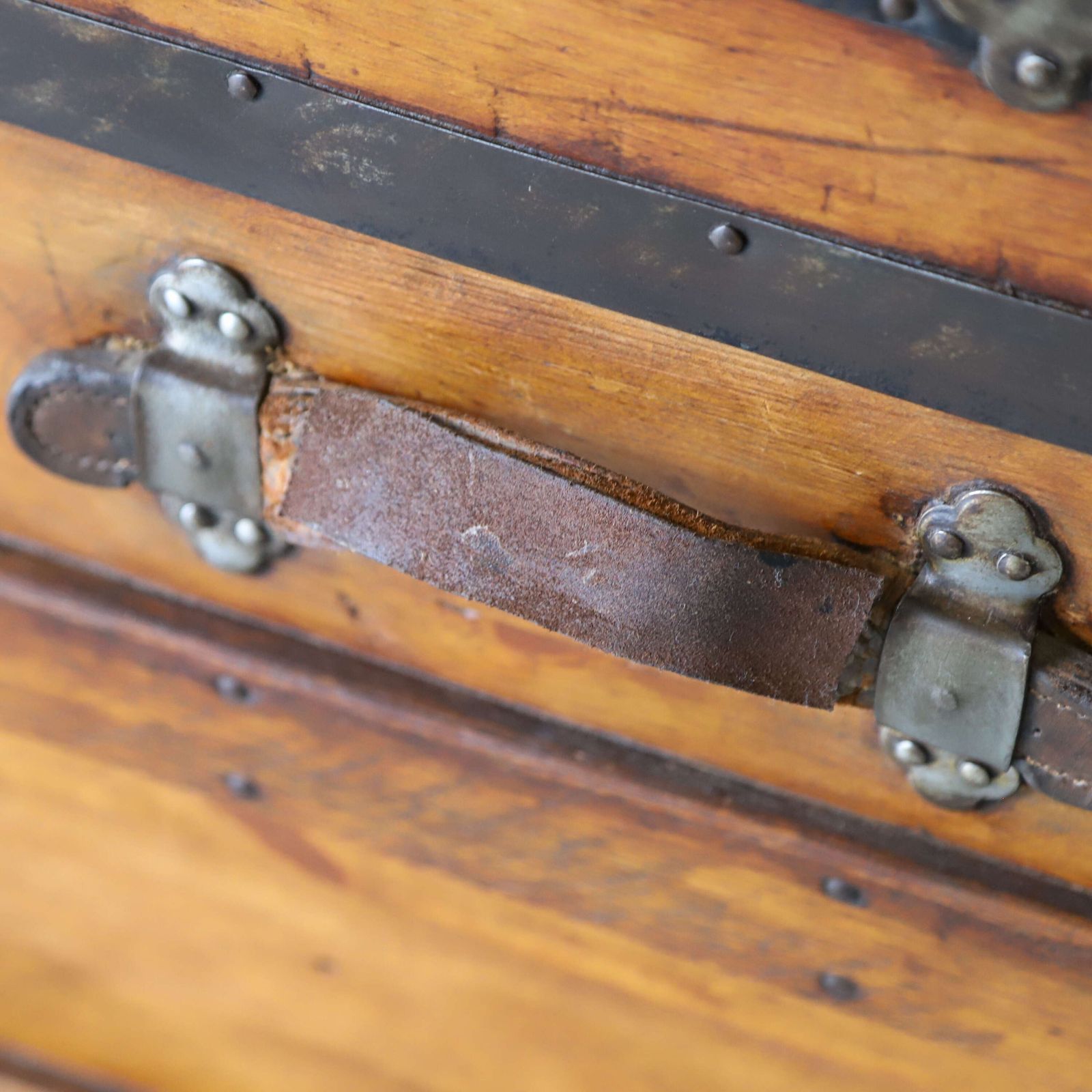 19th Century Victorian Period Pine Travelling Trunk Circa 1870 photo 1575.0