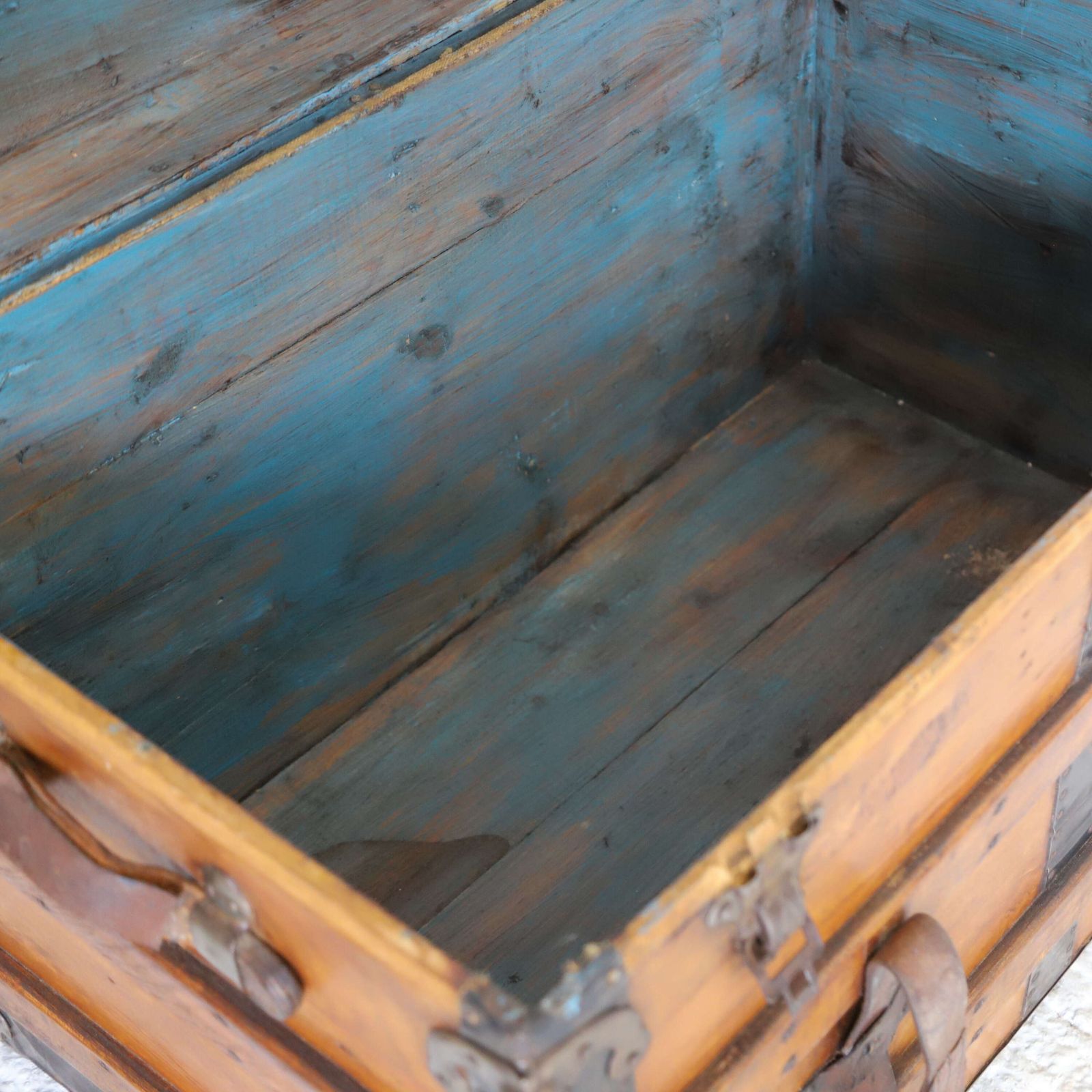photo for sale 19th Century Victorian Period Pine Travelling Trunk Circa 1870