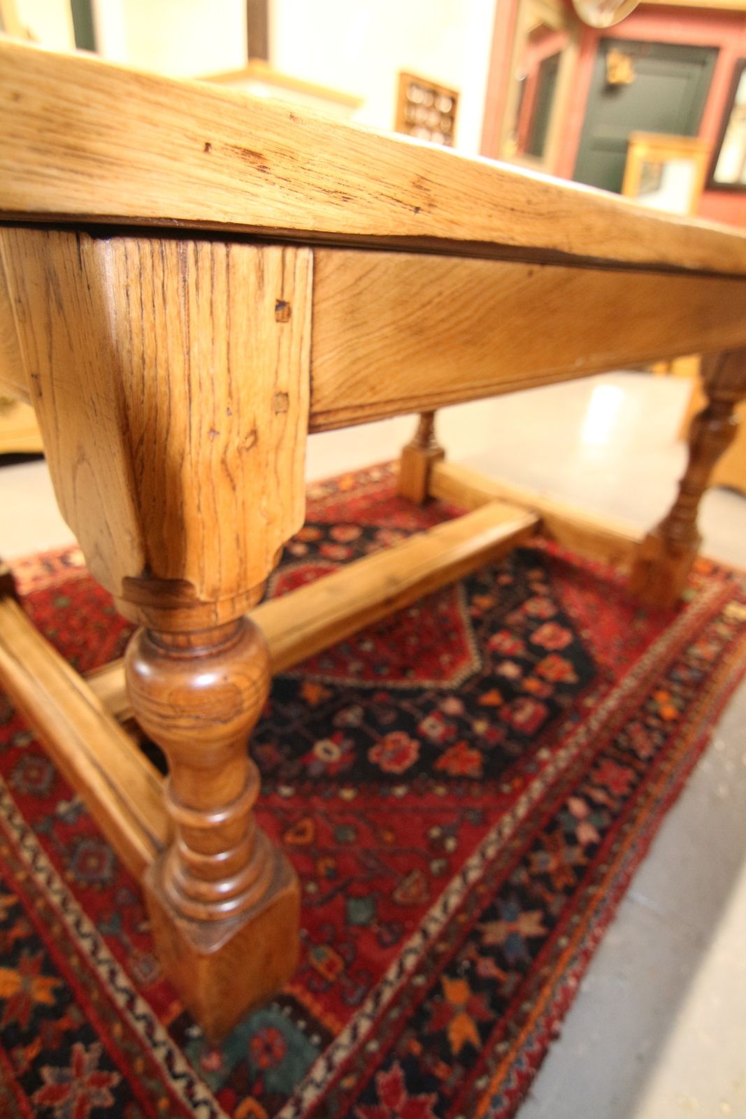 Golden Oak 6 8 Seater Refectory Table photo Furniture