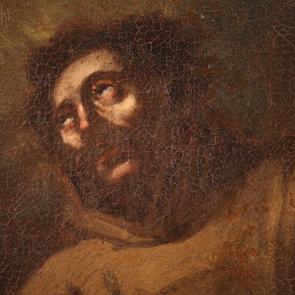 photo for sale 17th Century Religious Painting, Saint Francis Of Assisi