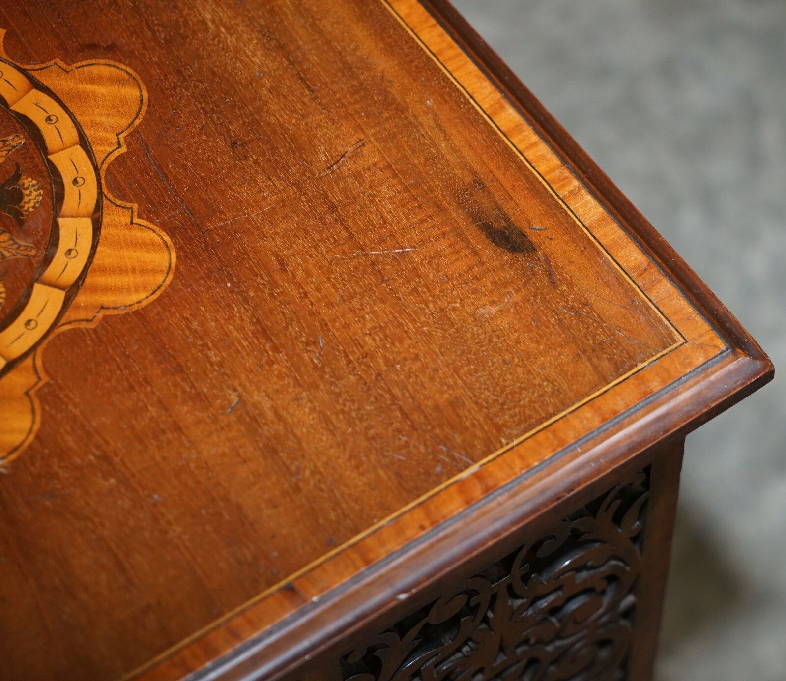 Sublime Antique Victorian Fret Work Carved Walnut & Mahogany Revolving Bookcases photo vinterior