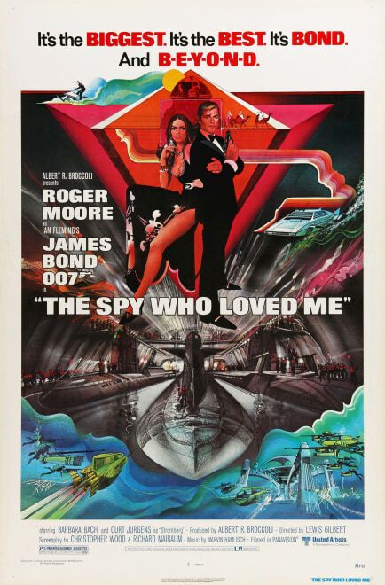 James Bond 'The Spy Who Loved Me' Original Vintage Movie Poster, American, 1977