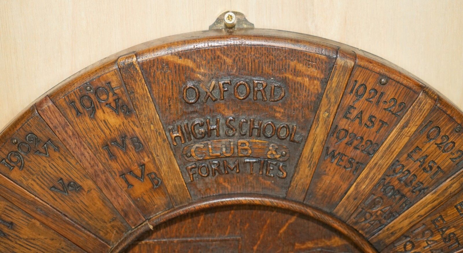Antique Oxford Ladies High School Hockey Presentation Winners Plaque Must See photo Home Decor