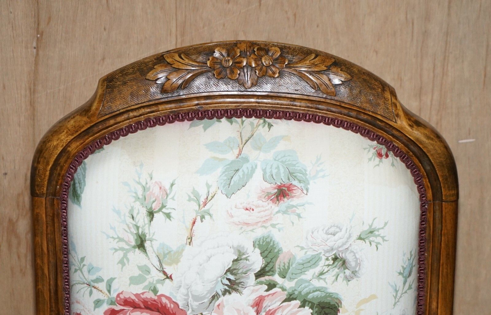 Victorian Hand Carved Walnut, Show Framed High Back Armchair In Colefax Fowler photo Furniture