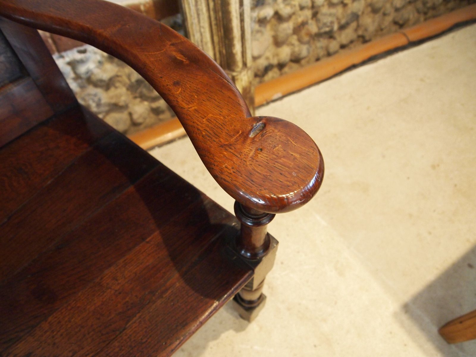 Chair Fine Oak Wainscot Armchair C1750 photo vintage