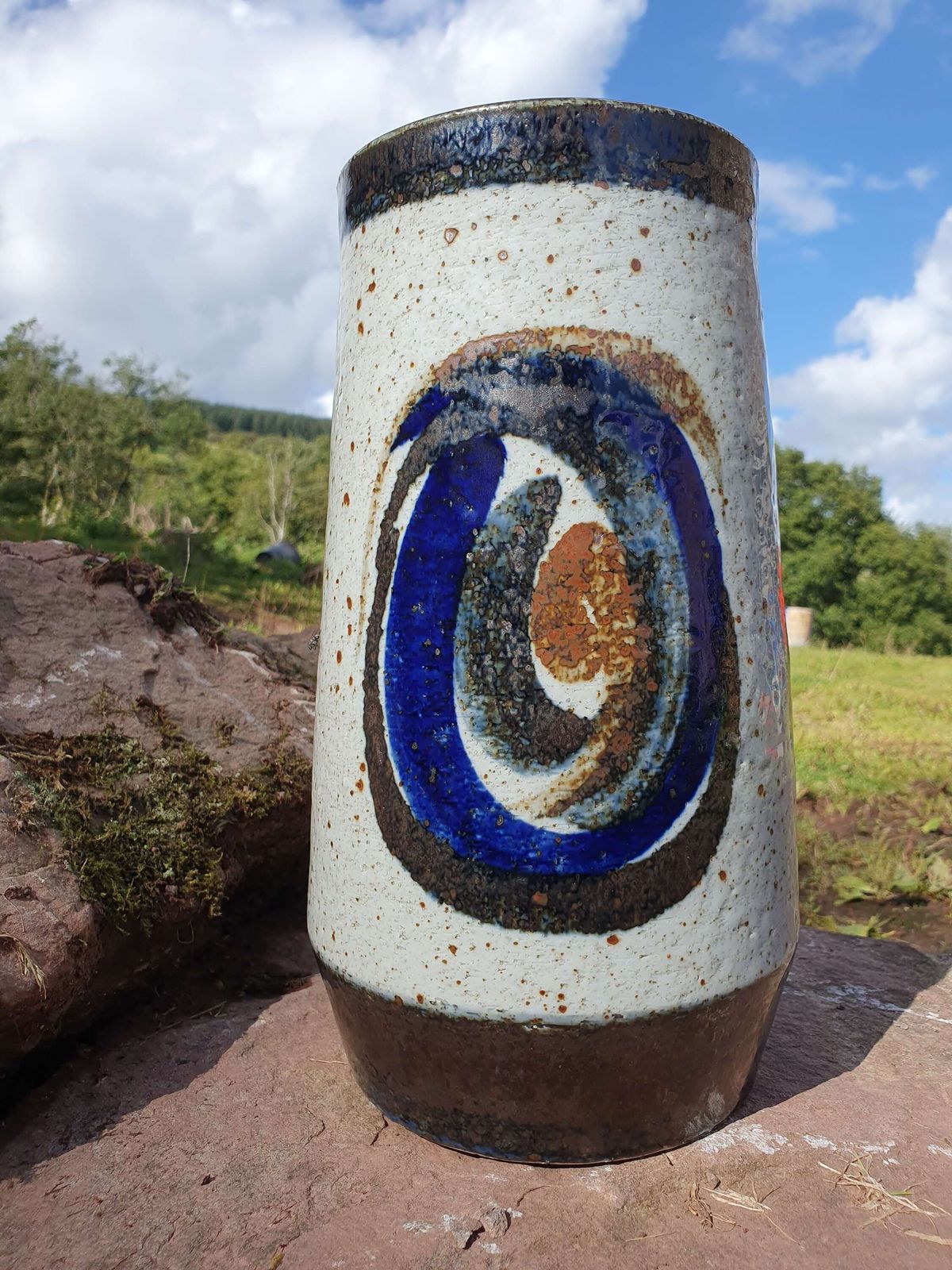 A Large Stoneware Floor Vase By Bertil Lundgren For Rorstrand Atelier, Sweden. 1970s. photo furniture