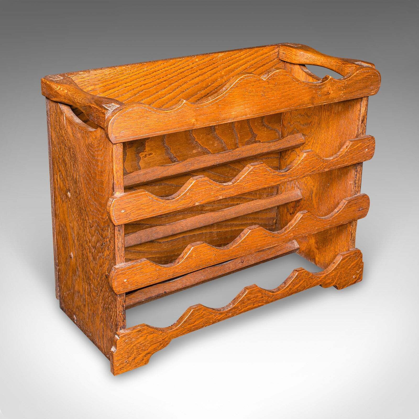 4026.0 Large Antique Dresser Base, English Oak, Sideboard, Buffet, Wine Rack, Edwardian photo