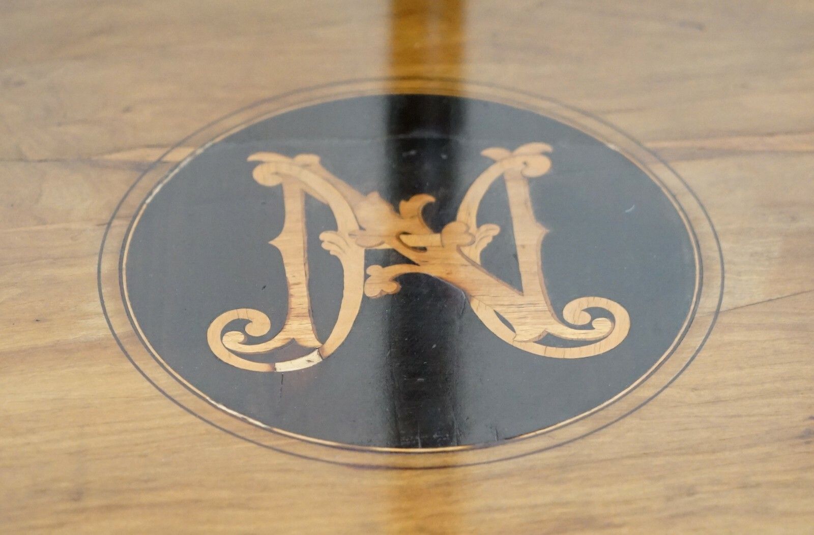 Furniture Fully Restored Sublime Antique Marquetry Inlaid Bird Occasional Side Lamp Table photo