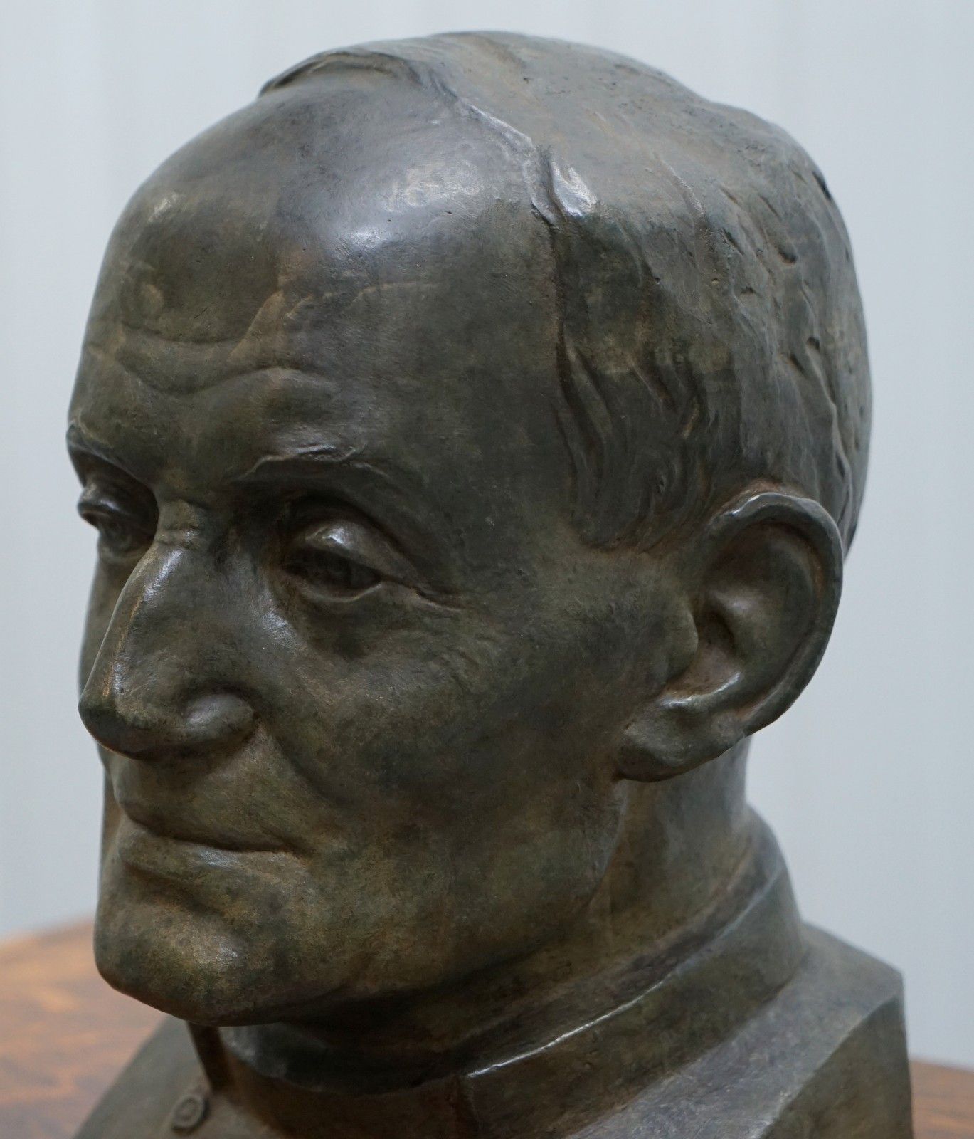Rare 1840 Large Bronze Head Of Russian Priest Labelled James Bourlet & Sons Ltd photo vinterior