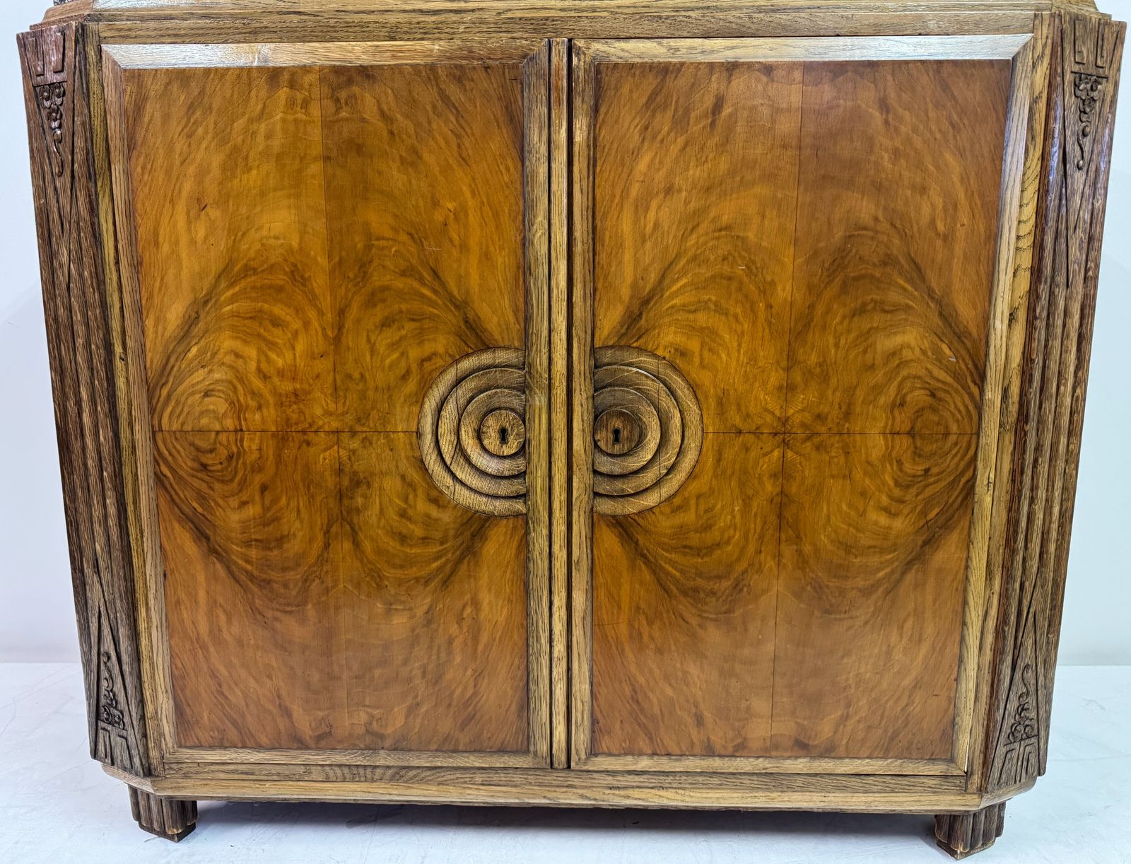 Art Deco Cabinet With Marble Top, France, 1930s photo Furniture