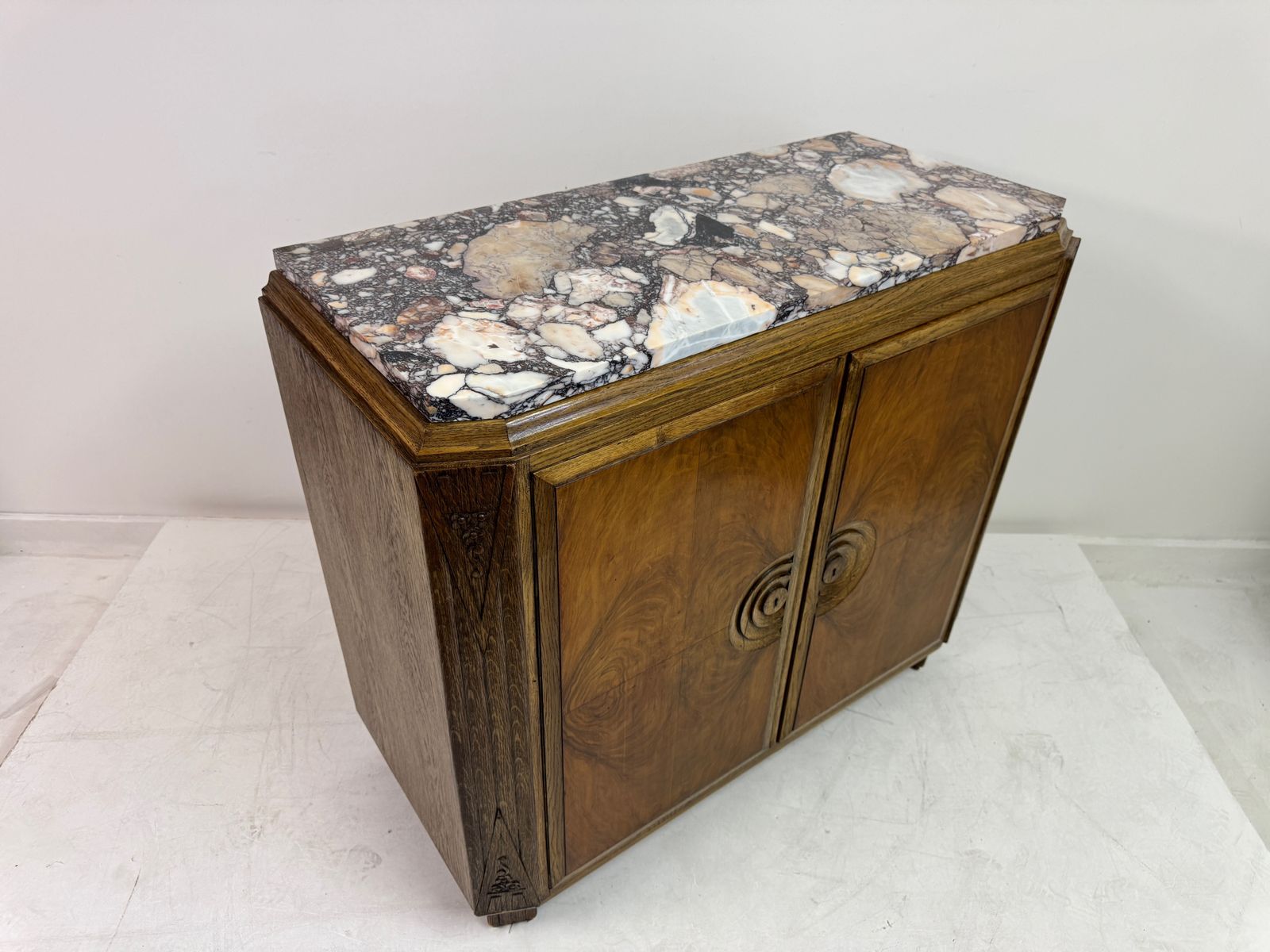 photo buy Art Deco Cabinet With Marble Top, France, 1930s