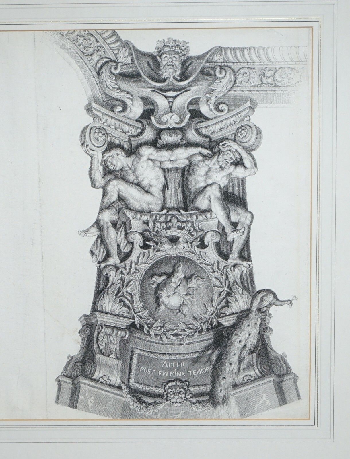 Pair Of Huge Original Circa 1660 Pierre Mignard (1612 1695) Copper Plate Prints photo for sale
