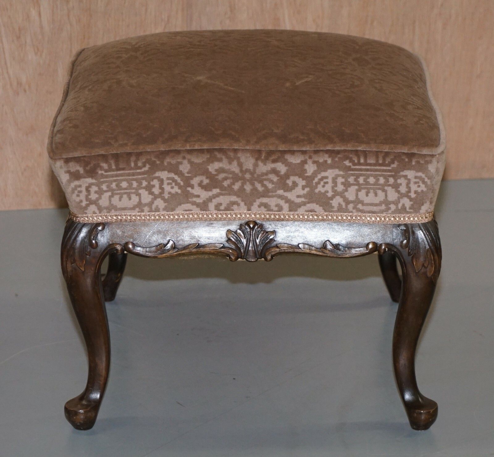 Sublime Pair Of Circa 1860 Antique Victorian Footstools Stools Carved Mahogany photo for sale